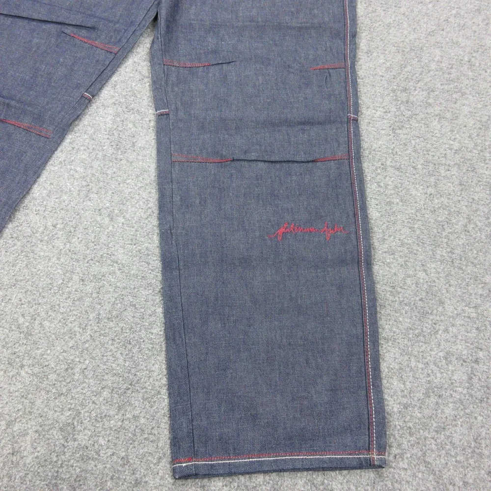 Vintage Platinum FUBU Jeans Mens 38x34 Relaxed Straight Fat Albert Denim Y2K‎